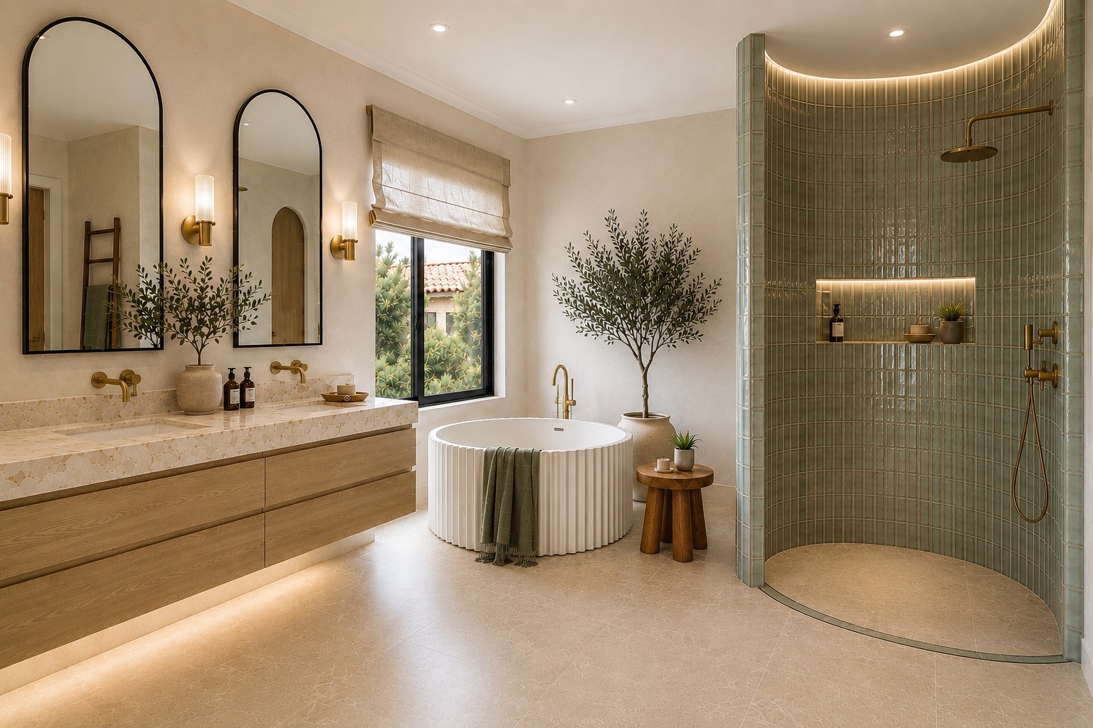 Mediterranean bathroom concept